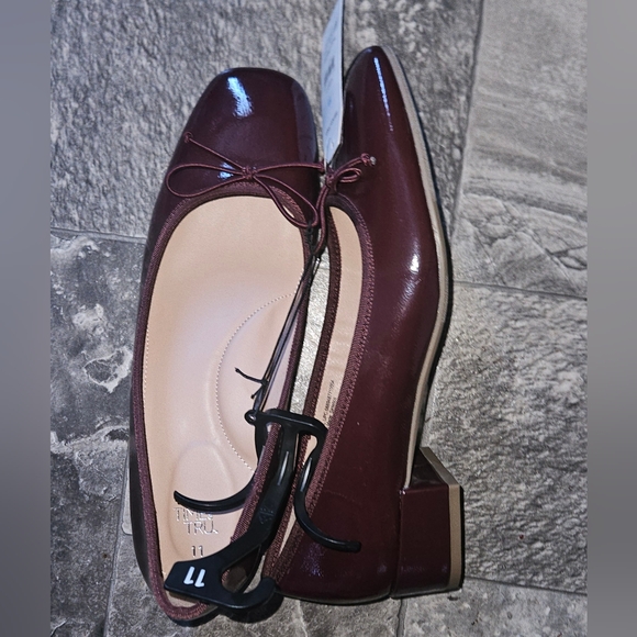 Time and Tru Women's String Bow Block Heel Ballet Shoes Size 11 NWT - Picture 5 of 9